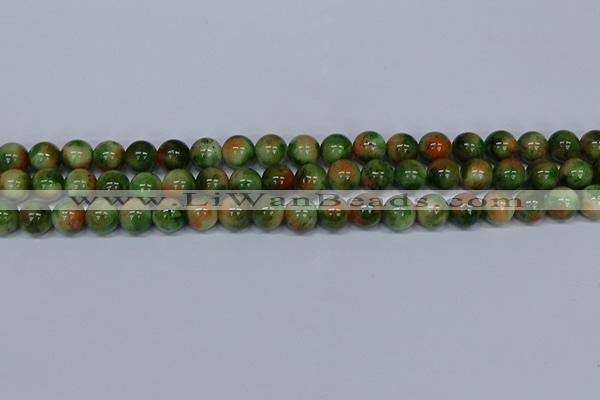 CMJ676 15.5 inches 10mm round rainbow jade beads wholesale