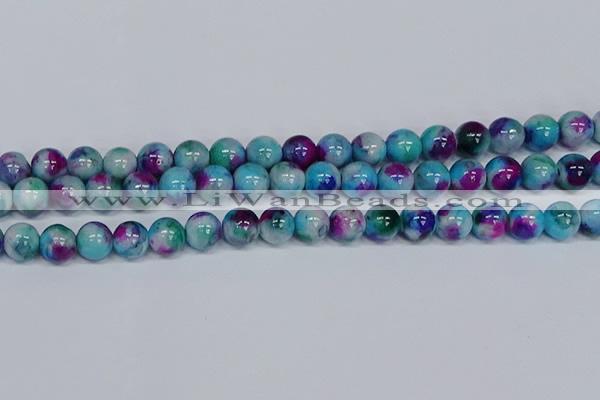 CMJ691 15.5 inches 12mm round rainbow jade beads wholesale