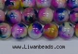 CMJ711 15.5 inches 10mm round rainbow jade beads wholesale