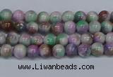 CMJ715 15.5 inches 4mm round rainbow jade beads wholesale