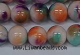 CMJ726 15.5 inches 12mm round rainbow jade beads wholesale