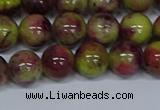 CMJ746 15.5 inches 10mm round rainbow jade beads wholesale