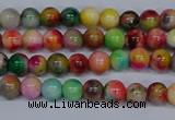 CMJ750 15.5 inches 4mm round rainbow jade beads wholesale