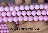 CMJ813 15.5 inches 10mm round matte Mashan jade beads wholesale