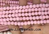 CMJ821 15.5 inches 6mm round matte Mashan jade beads wholesale