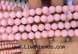 CMJ822 15.5 inches 8mm round matte Mashan jade beads wholesale