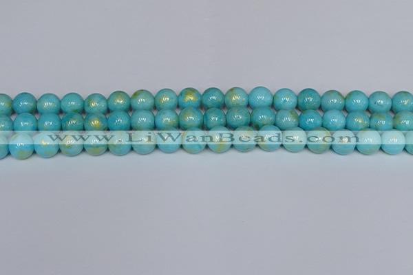 CMJ966 15.5 inches 6mm round Mashan jade beads wholesale