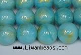 CMJ967 15.5 inches 8mm round Mashan jade beads wholesale