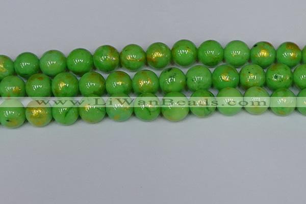 CMJ979 15.5 inches 12mm round Mashan jade beads wholesale