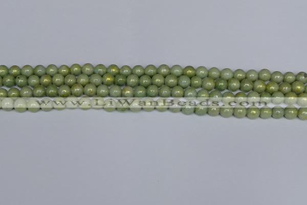 CMJ980 15.5 inches 4mm round Mashan jade beads wholesale