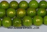 CMJ986 15.5 inches 6mm round Mashan jade beads wholesale