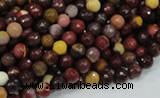 CMK15 15.5 inches 4mm faceted round mookaite beads wholesale