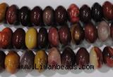 CMK221 15.5 inches 6*10mm rondelle mookaite gemstone beads