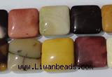 CMK271 15.5 inches 15*15mm square mookaite gemstone beads