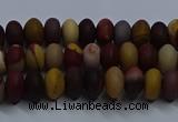 CMK301 15.5 inches 5*8mm rondelle matte mookaite beads wholesale