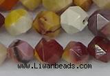 CMK326 15.5 inches 10mm faceted nuggets mookaite gemstone beads