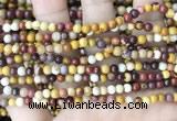 CMK345 15.5 inches 4mm round mookaite jasper beads wholesale