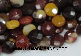 CMK51 15.5 inches 10mm faceted coin mookaite beads wholesale