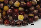 CMK58 15.5 inches 8mm round mookaite gemstone beads wholesale