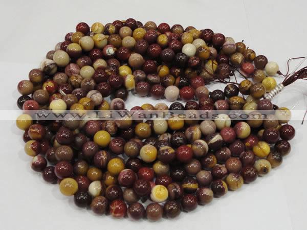 CMK58 15.5 inches 8mm round mookaite gemstone beads wholesale