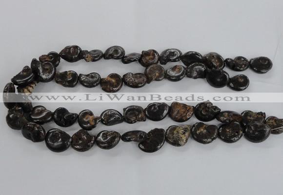 CMM51 15.5 inches 13*18mm - 15*20mm ammonite gemstone beads