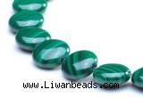 CMN110 15.5 inches 10mm flat round natural malachite beads