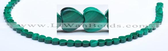 CMN18 A grade 3*6mm heart natural malachite beads Wholesale