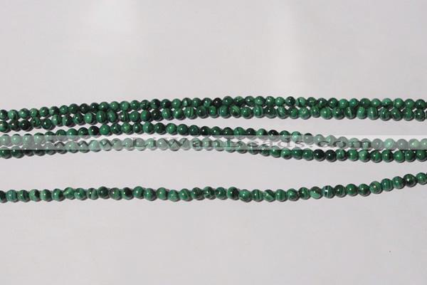 CMN202 15.5 inches 4mm round natural malachite beads wholesale