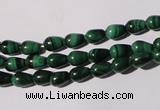 CMN216 15.5 inches 5*7mm teardrop natural malachite beads wholesale