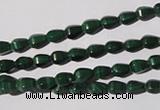 CMN228 15.5 inches 4*6mm faceted teardrop natural malachite beads