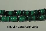 CMN232 15.5 inches 6*9mm bone natural malachite beads wholesale