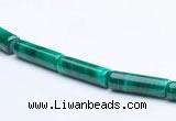 CMN24 5*13mm column shape A grade natural malachite beads