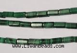 CMN240 15.5 inches 4*8mm faceted tube natural malachite beads