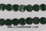 CMN261 15.5 inches 8*8mm heart natural malachite beads wholesale