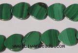 CMN263 15.5 inches 12*12mm heart natural malachite beads wholesale