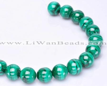 CMN29 AB grade 18mm round natural malachite beads Wholesale