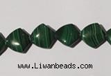 CMN290 15.5 inches 12*12mm trapezoid natural malachite beads