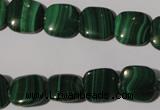 CMN294 15.5 inches 12*12mm square natural malachite beads wholesale