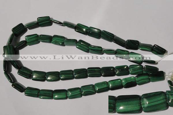 CMN316 15.5 inches 13*18mm rectangle natural malachite beads wholesale