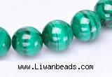 CMN38 AB grade 6mm round natural malachite beads Wholesale