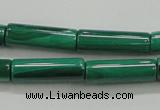 CMN411 15.5 inches 4*13mm tube natural malachite beads wholesale