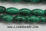 CMN418 15.5 inches 4*6mm rice natural malachite beads wholesale