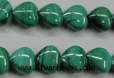 CMN424 15.5 inches 8*8mm heart natural malachite beads wholesale