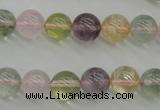 CMQ303 15.5 inches 10mm round multicolor quartz gemstone beads