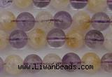 CMQ311 15.5 inches 6mm round citrine & amethyst beads wholesale