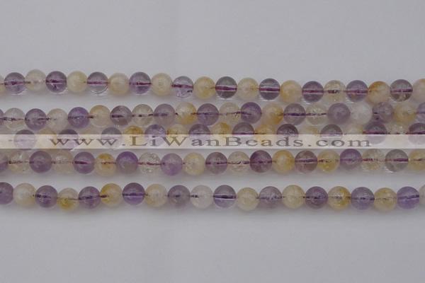 CMQ312 15.5 inches 8mm round citrine & amethyst beads wholesale