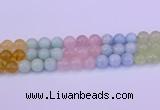 CMQ364 15.5 inches 12mm round rainbow quartz beads wholesale