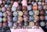 CMQ445 15.5 inches 14mm round mixed rutilated quartz beads