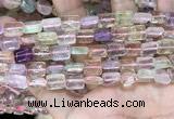 CMQ505 15.5 inches 8*10mm rectangle colorfull quartz beads wholesale