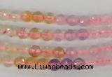 CMQ51 15.5 inches 6mm faceted round multicolor quartz beads